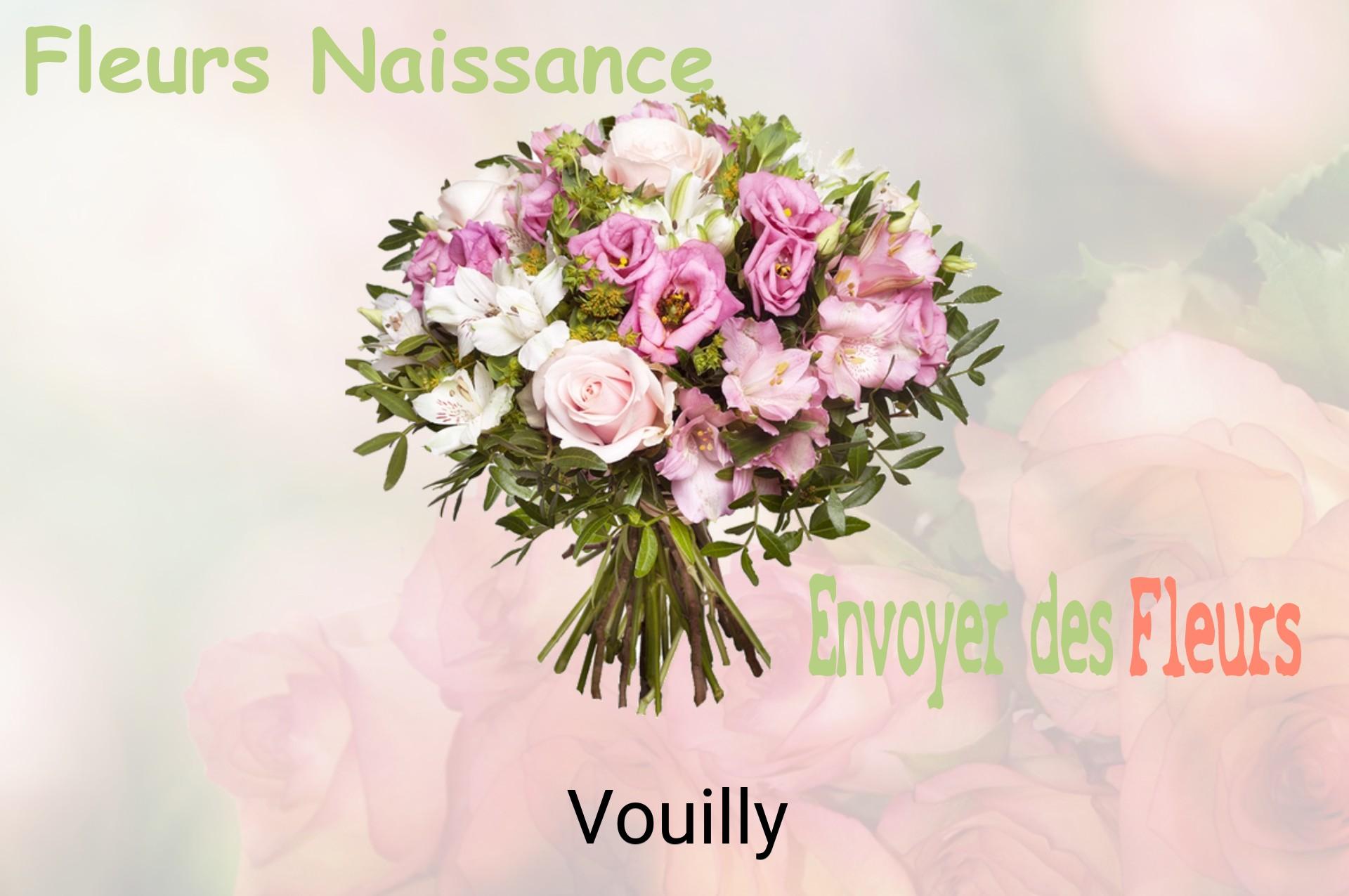 Bouquet de fleurs de naissance livré à Vouilly